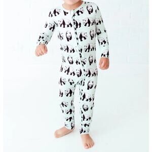 Dreamiere Pandamonium Convertible Footie Bamboo Jammies 2T Mint Green Panda